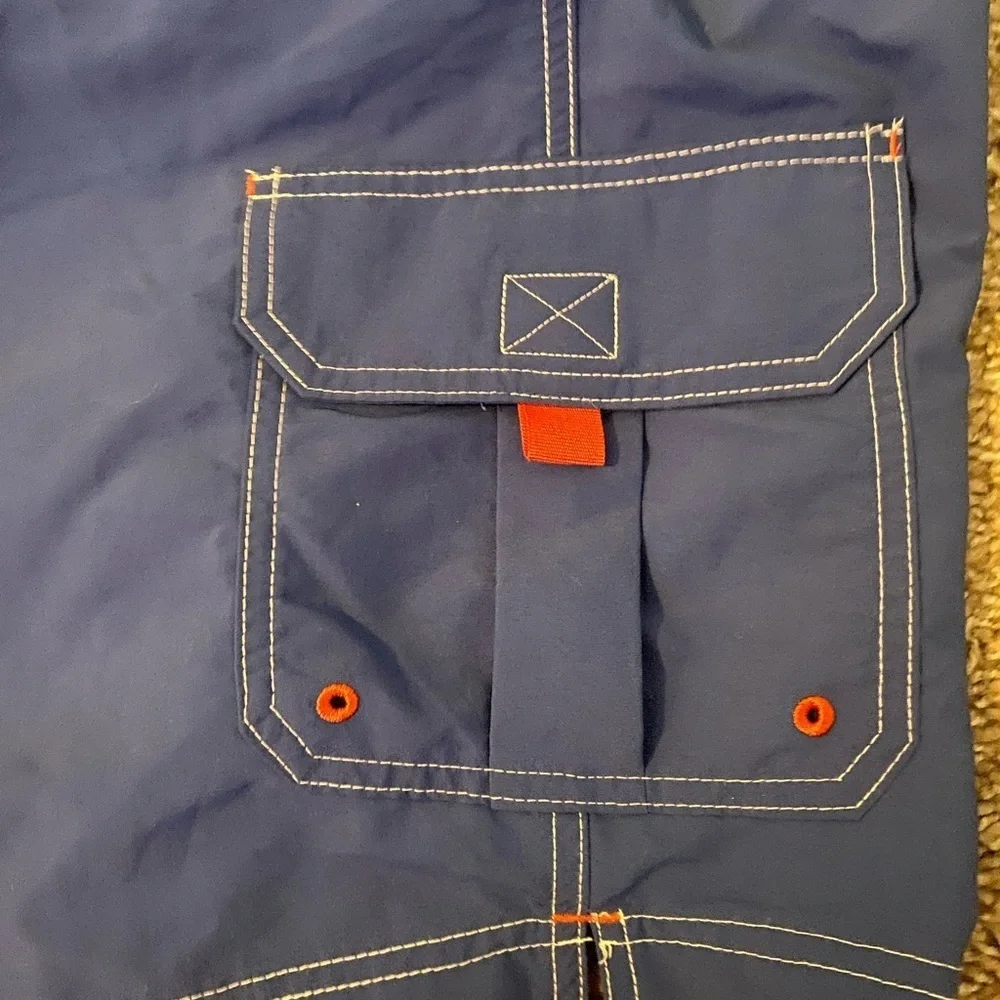$59 NWT Roundtree & Yorke Blue Swim Trunks with Elastic Waistband 4XB